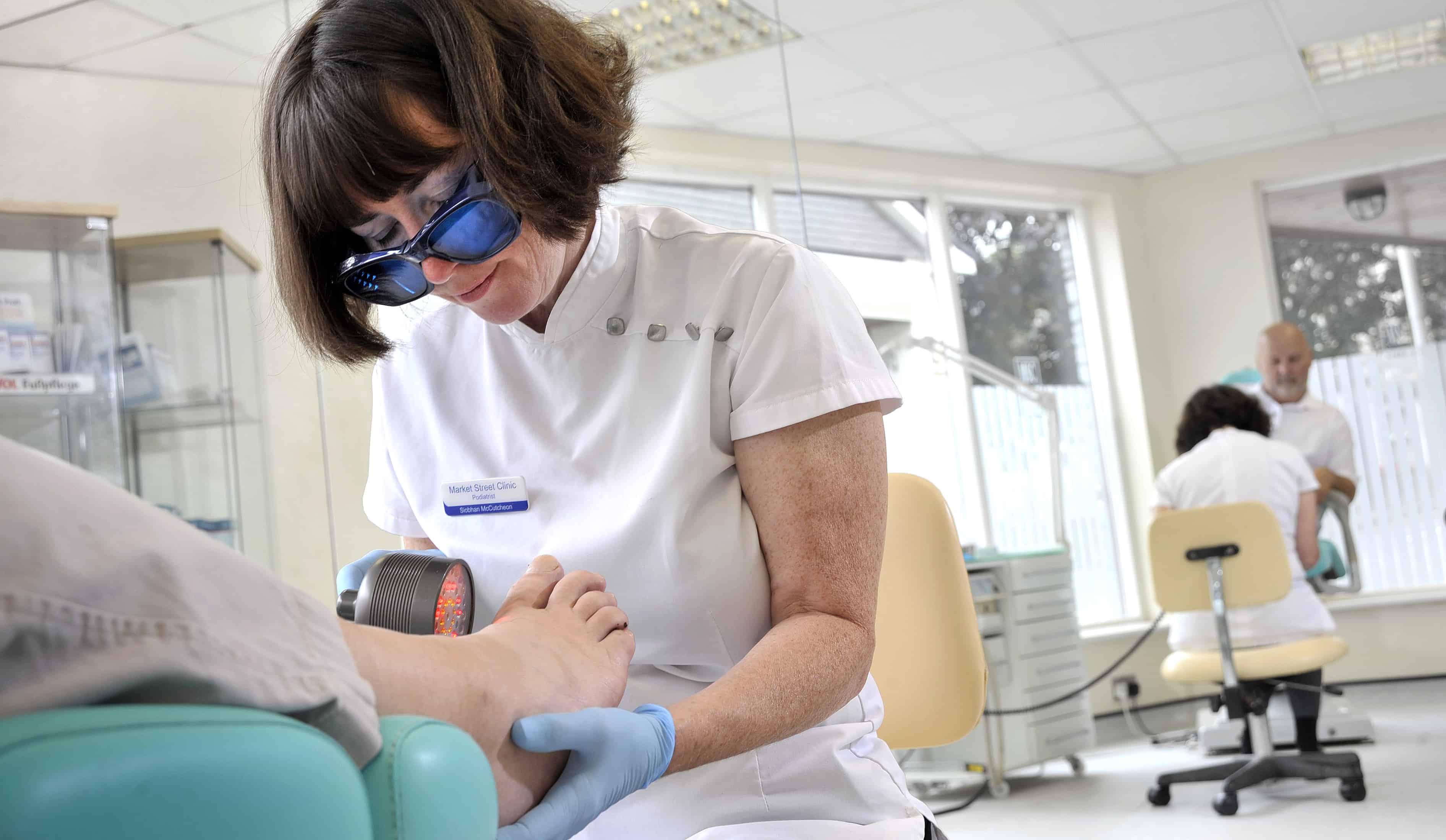 photo of low level laser therapy by your local chiropodist