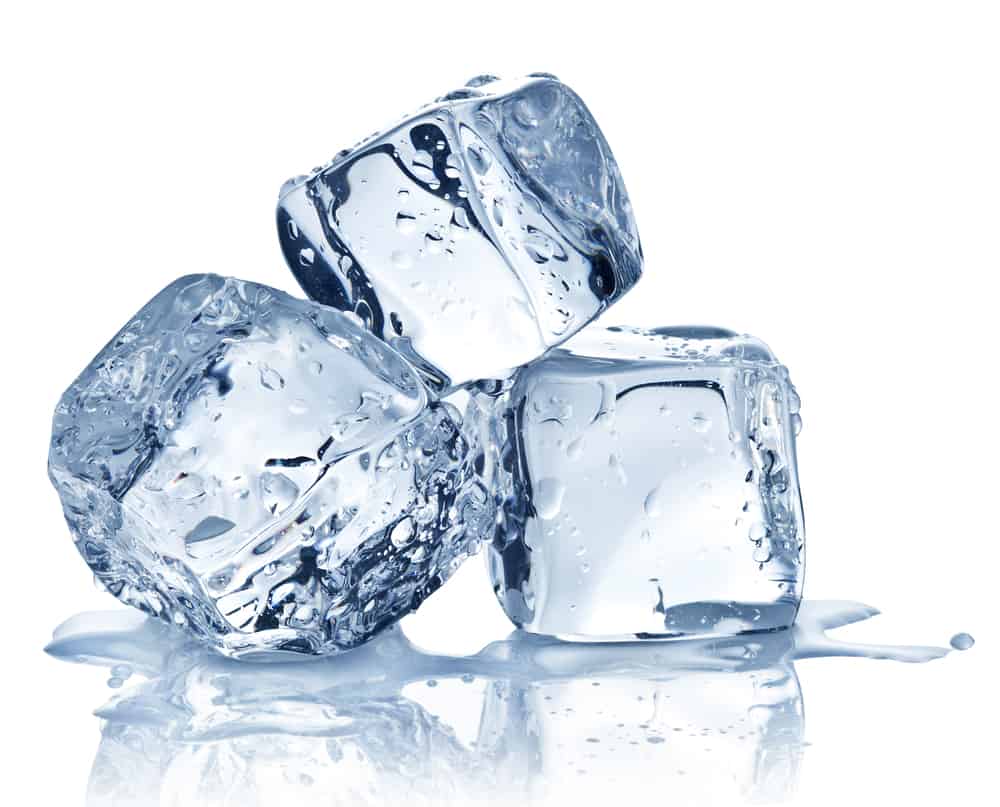 photo of ice cubes