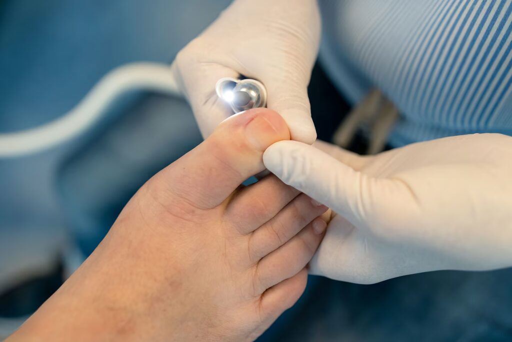 closeup of podiatrist hands doing a hardware pedic 2025 02 02 13 45 48 utc
